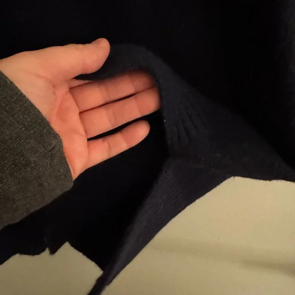 Anthropologie Navy V-Neck Sweater Vest - Picture 3 of 5